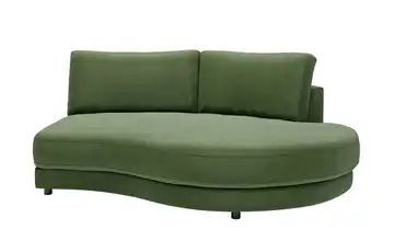 Jette Home Element Abschluss rund rechts in Feincord Modulsofa Sila Olivgrün Cordstoff fein Abschluss rund rechts