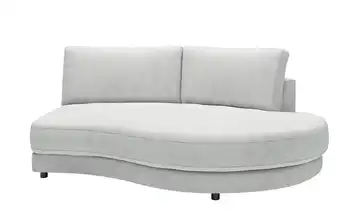 Jette Home Element Abschluss rund rechts in Feincord Modulsofa Sila Silbergrau Cordstoff fein Abschluss rund rechts