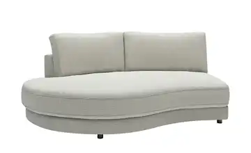 Jette Home Element Abschluss rund links in Cord Modulsofa Sila Hellgrau Cordstoff Abschluss rund links