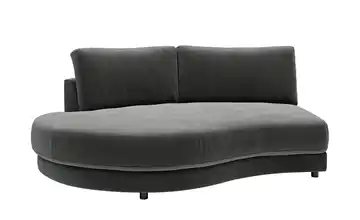 Jette Home Element Abschluss rund links in Feincord Modulsofa Sila Anthrazit Cordstoff fein Abschluss rund links