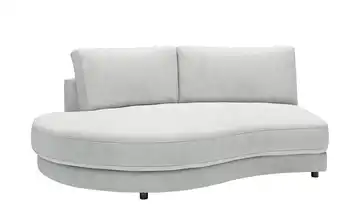 Jette Home Element Abschluss rund links in Feincord Modulsofa Sila Silbergrau Cordstoff fein Abschluss rund links