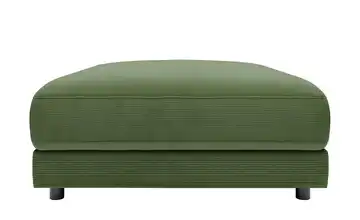 Jette Home Element Hocker in Feincord Modulsofa Sila Olivgrün Cordstoff fein Hocker