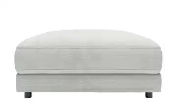 Jette Home Element Hocker in Feincord Modulsofa Sila Silbergrau Cordstoff fein Hocker