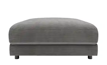 Jette Home Element Hocker in Cord Modulsofa Sila Dunkelgrau Cordstoff Hocker