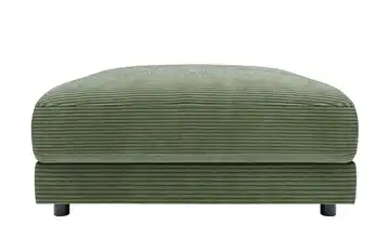 Jette Home Element Hocker in Cord Modulsofa Sila Waldgrün Cordstoff Hocker
