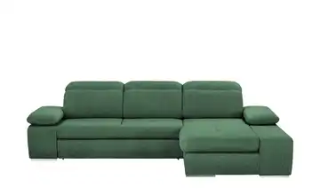 Twist Ecksofa aus Mikrofaser Avilla Erweiterte Funktion Flaschengrün Webstoff meliert rechts