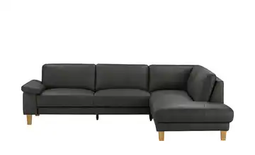 Ravensberger Werkstätten Ecksofa Leder RW-Select Schwarz rechts