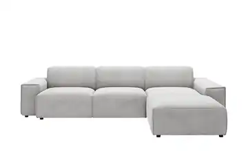 Gray & Jones Ecksofa Baltic Breeze Grau rechts Cordstoff