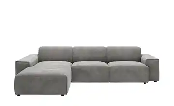 Gray & Jones Ecksofa Baltic Breeze Dunkelgrau links Cordstoff