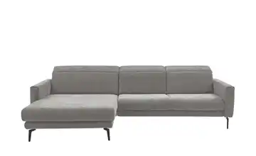 Kollektion Kraft Ecksofa Katja Silbergrau links Erweiterte Funktion