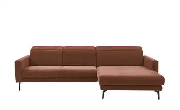 Kollektion Kraft Ecksofa Katja Rotbraun rechts Erweiterte Funktion