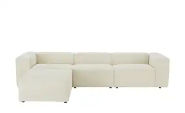 Ecksofa Relana Cordstoff Offwhite links
