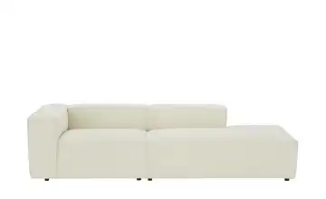 Einzelsofa Relana rechts Cordstoff Offwhite