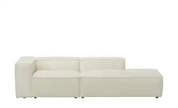 Einzelsofa Relana rechts Boucléstoff Creme
