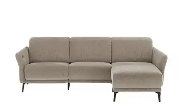 Ecksofa New York rechts Beige Erweiterte Funktion