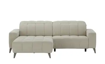 Primo Ecksofa mit Relaxfunktion Luzern links Mikrofaser Beige