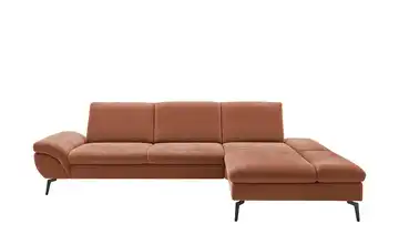 Kollektion Kraft Ecksofa Malena Terracotta rechts Erweiterte Funktion