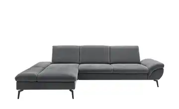 Kollektion Kraft Ecksofa Malena Grau links Erweiterte Funktion