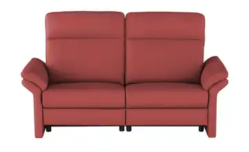 Wohnwert Einzelsofa Leder Mayla Karminrot 194 cm Erweiterte Funktion