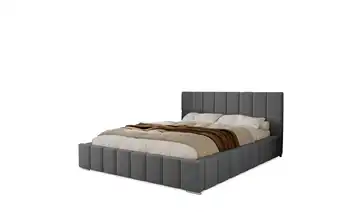 Polsterbett mit Stauraum Dunkelgrau 180x200 cm