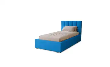 Polsterbett mit Stauraum 105 cm 90x200 cm Hellblau