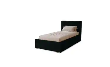 Polsterbett mit Stauraum 80x200 cm Schwarz