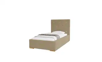 Polsterbett mit Stauraum Gwithian 80x200 cm Creme