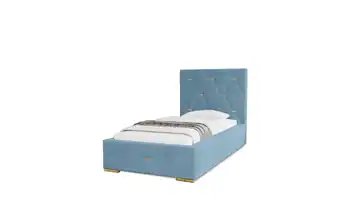 Polsterbett mit Stauraum Gwithian 80x200 cm Hellblau