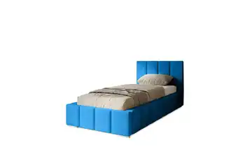 Polsterbett mit Stauraum 80x200 cm Blau