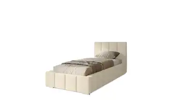 Polsterbett mit Stauraum 100x200 cm Beige