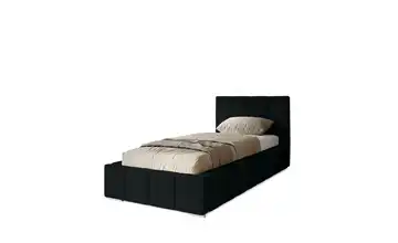 Polsterbett mit Stauraum 80x200 cm Schwarz
