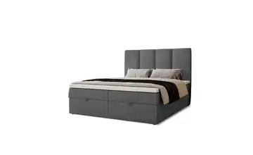 Boxbett mit Stauraum 180x200 cm Dunkelgrau