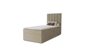 Boxbett mit Stauraum Nelia Hellbraun 100x200 cm