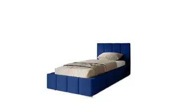 Polsterbett mit Stauraum 100x200 cm Dunkelblau