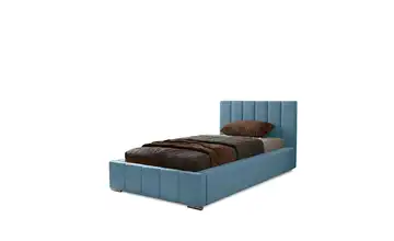 Polsterbett mit Stauraum Hellblau 80x200 cm
