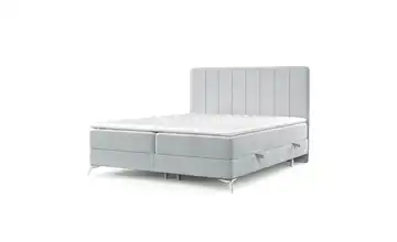 Boxspringbett mit Stauraum Aggaz Hellgrau 160x200 cm