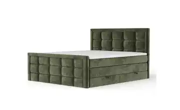 Boxspringbett mit Stauraum Ambrosia Olivgrün 180x200 cm
