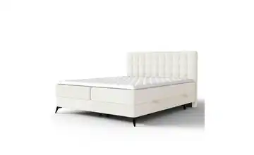 Boxspringbett mit Stauraum 162 cm 160x200 cm Creme