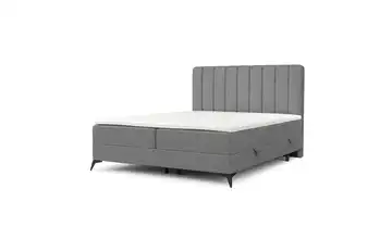 Boxspringbett mit Stauraum 202 cm 200x200 cm Grau
