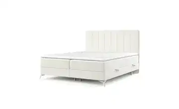 Boxspringbett mit Stauraum 182 cm 180x200 cm Creme