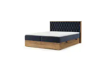 Boxspringbett mit Stauraum 189 cm 180x200 cm Marineblau