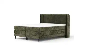 Boxspringbett 198 cm 180x200 cm Olivgrün