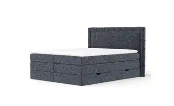 Boxspringbett mit Stauraum 207 cm 180x200 cm Marineblau