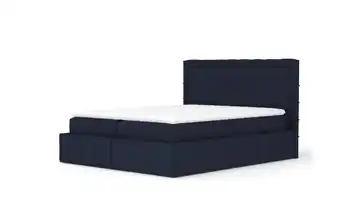 Boxspringbett mit Stauraum 207 cm 180x200 cm Marineblau
