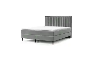 Boxspringbett 202 cm 200x200 cm Grau