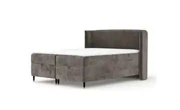 Boxspringbett mit Stauraum 218 cm 200x200 cm Braun
