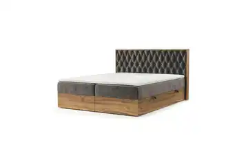 Boxspringbett mit Stauraum 209 cm 200x200 cm Braun