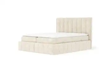 Boxspringbett mit Stauraum 205 cm 180x200 cm Creme