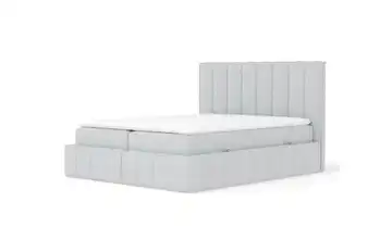 Boxspringbett mit Stauraum 165 cm Hellgrau 140x200 cm