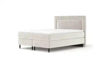Boxspringbett 185 cm 180x200 cm Ecru